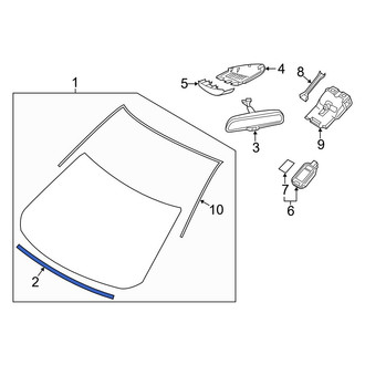 Mazda OE - Lower Windshield Seal