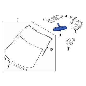 Mazda OE - Front Interior Rear View Mirror
