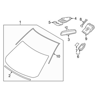 Mazda OE - Windshield - Glass