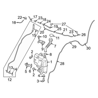 Mazda OE - Windshield - Washer Components