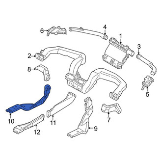 Mazda OE - Rear Left Instrument Panel Air Duct