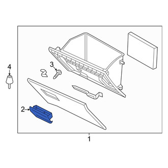 Mazda OE - Front Glove Box Latch