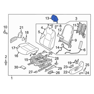 Mazda OE - Front Left Headrest