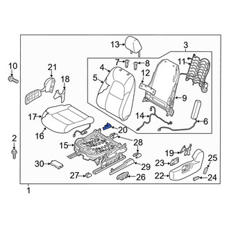Mazda OE - Front Left Inner Seat Track Cover