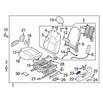 Mazda OE - Front Left Power Seat Switch