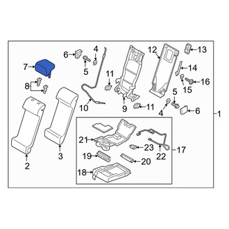 Mazda OE - Rear Center Headrest