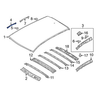 Mazda OE - Front Roof Panel Bracket