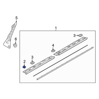 Mazda OE - Rocker Panel Molding Clip