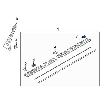 Mazda OE - Rocker Panel Molding Clip