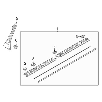 Mazda OE - Pillars, Rocker & Floor - Exterior Trim