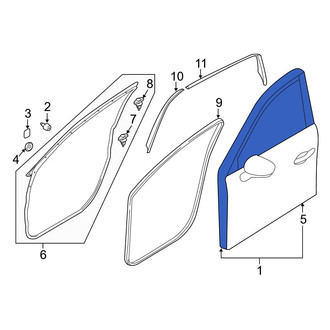 Mazda OE - Front Right Door Shell