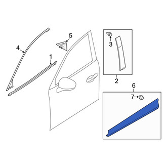 Mazda OE - Front Right Door Molding
