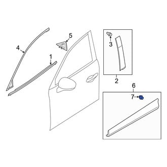 Mazda OE - Door Molding Clip