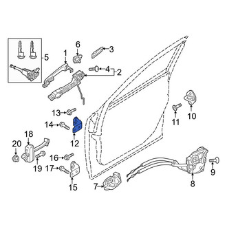 Mazda OE - Front Left Upper Door Hinge