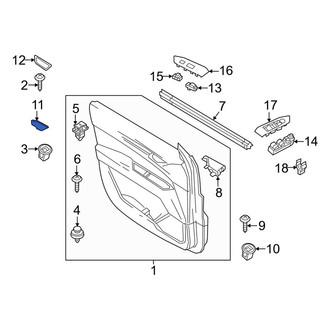 Mazda OE - Front Left Inner Exterior Door Handle Cover