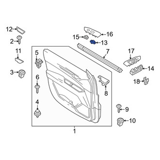 Mazda OE - Front Right Door Window Switch