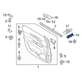 Mazda OE - Front Left Door Window Lock-Out Switch