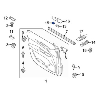 Mazda OE - Right Door Lock Switch