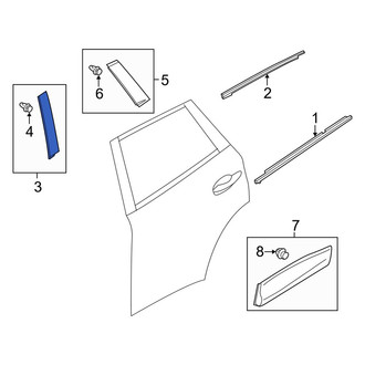 Mazda OE - Front Left Forward Door Applique