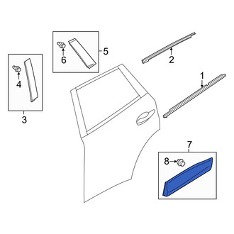 Mazda OE - Rear Left Door Molding