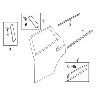 Mazda OE - Door Molding Clip