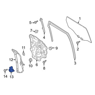 Mazda OE - Front Left Window Motor