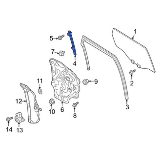 Mazda OE - Rear Right Window Regulator Guide