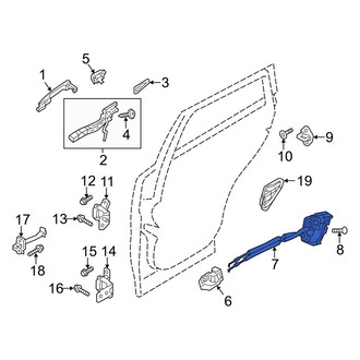 Mazda OE - Rear Left Door Latch Assembly