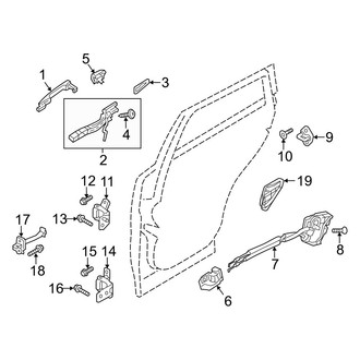 Mazda OE - Rear Door - Lock & Hardware