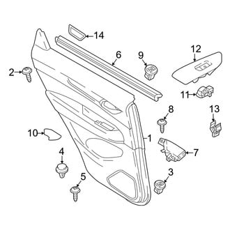 Mazda OE - Rear Door - Interior Trim