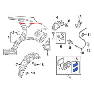 Mazda OE - Rear Quarter Panel Air Vent Grille