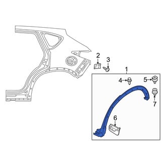 Mazda OE - Rear Left Wheel Arch Molding