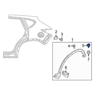 Mazda OE - Upper Liftgate Finish Panel Clip