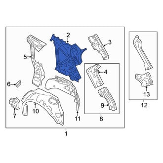 Mazda OE - Rear Left Outer Quarter Panel