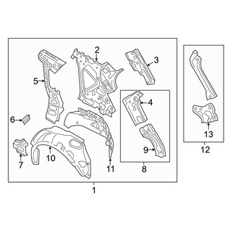 Mazda OE - Quarter Panel - Inner Structure