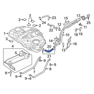 Mazda OE - Fuel Filler Hose