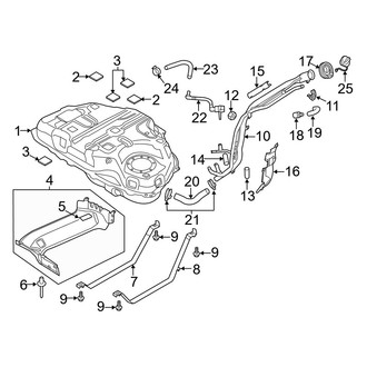 Mazda OE - Fuel System Components (Tank & Components), (FWD)