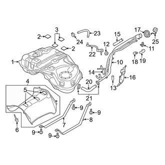 Mazda OE - Fuel System Components (Tank & Components), (AWD)