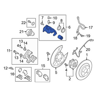 Mazda OE - Rear Right Disc Brake Caliper