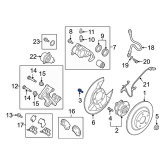 Mazda OE - Axle Hub Mounting Bolt