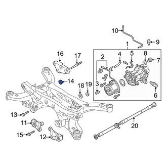 Mazda OE - Differential Mount Nut