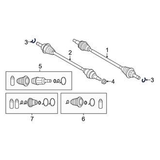 Mazda OE - CV Axle Shaft C-Clip