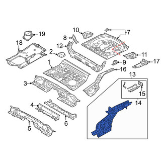 Mazda OE - Rear Left Frame Side Member Assembly