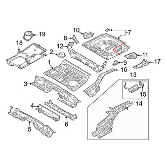 Mazda OE - Rear Body & Floor - Floor & Rails