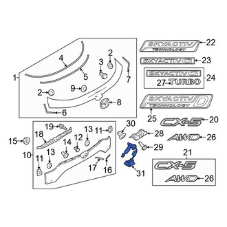 Mazda OE - Center Right Park Assist Camera