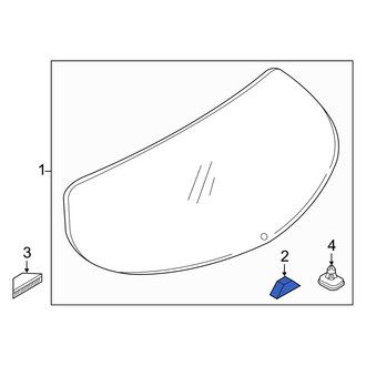 Mazda OE - Back Glass Spacer