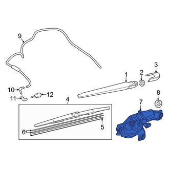 Mazda OE - Rear Wiper Motor