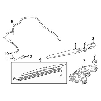 Mazda OE - Lift Gate - Wiper & Washer Components