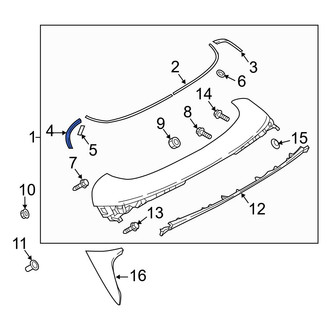 Mazda OE - Left Spoiler Seal