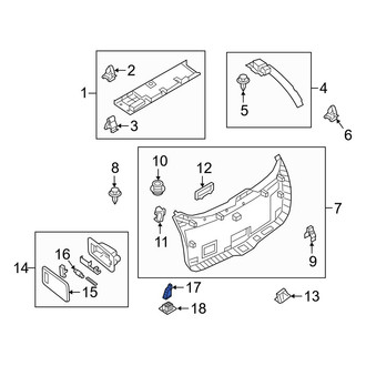 Mazda OE - Rear Liftgate Latch Release Switch